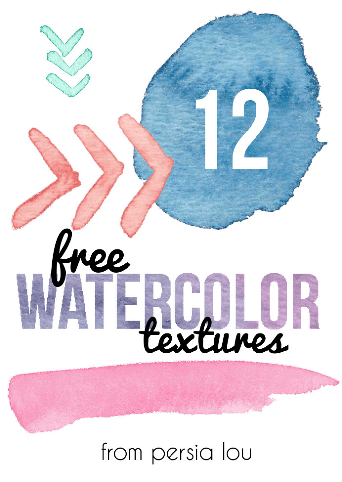 12 Free Watercolor Textures - Persia Lou