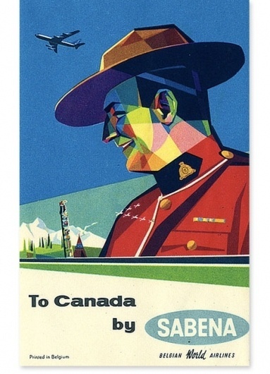 grain edit · Art of the Luggage Label #illustration #color