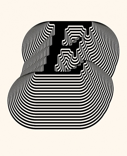 Siggi Eggertsson | E #lines #pattern #letter #illustration #siggi #e #eggertsson #psychedelic #typography