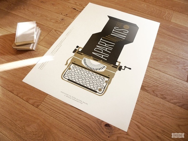 The Apartments #design #graphic #poster #typography