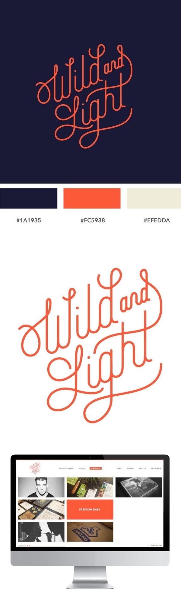 Wild and Light Branding and Web Design by ... | Branding #logotype #colors #identity #palette