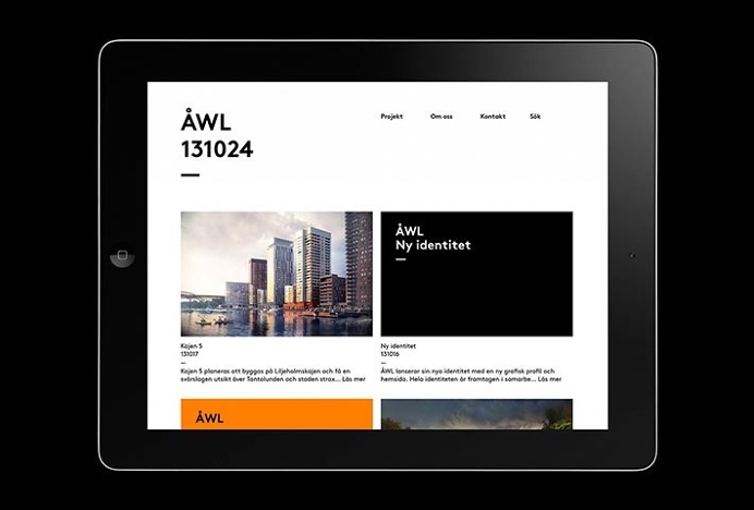 Ã…WL Arkitekter by Henrik Nygren #web design #website