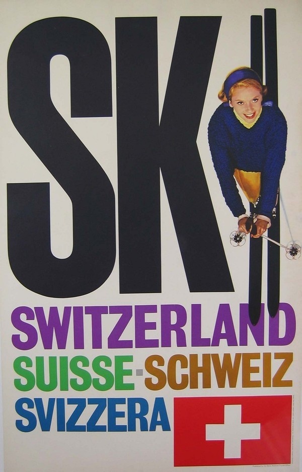 Ski Switzerland Travel Poster designed by Ski Switzerland Travel Poster desigend by #swiss #poster