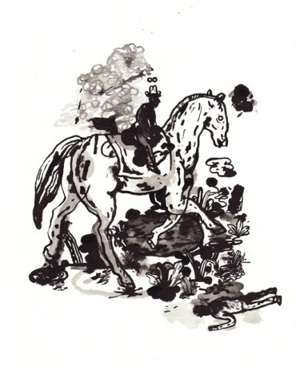 cowboy drawing | Flickr - Photo Sharing! #horse #illustration #drawing #cowboy