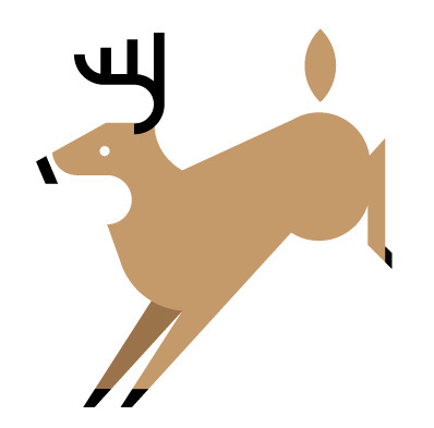 Deer by Always With Honor #icon #iconic #icondesign #picto #illustration #animal #deer #stag