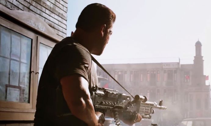 Salman Khan in Machine Gun Tiger Zinda Hai Wallpaper