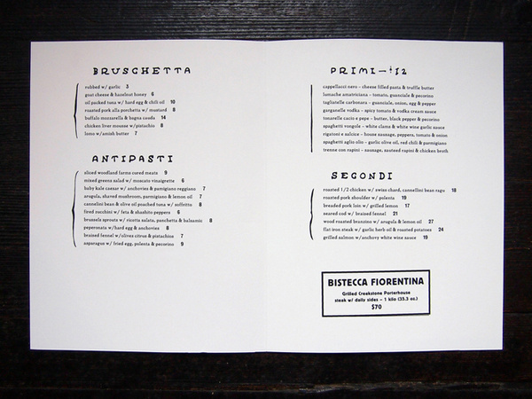 Sotto Christopher A. Ritter #futurism #menu #sotto