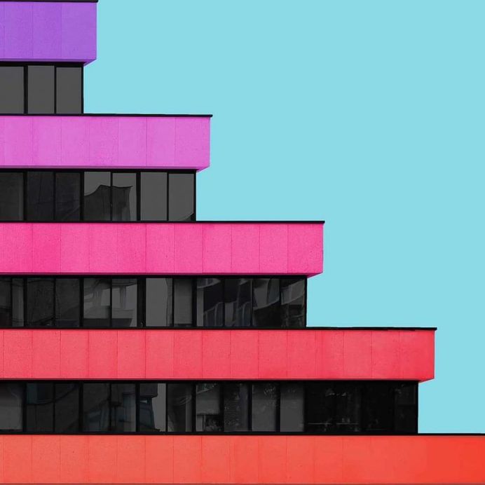Colorful and Minimalist Architecture Photography by Paul Eis