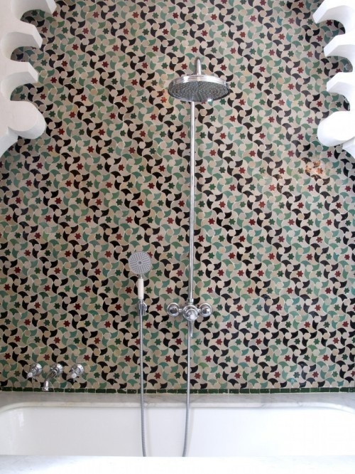 Hotel Nord Pinus Tanger #hotel #morocco #bathroom #tile