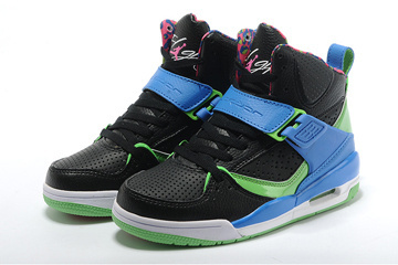 Jordan Flight 45 High "Bel Air" Girls Basketball Sneakers Black Club Pink Game Royal Colors #shoes