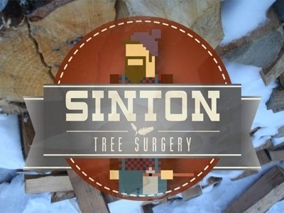 Dribbble - Sinton Tree Surgery by Destroy the Map | Graphics & Design #own #tree #surgeon #wood #logo #work