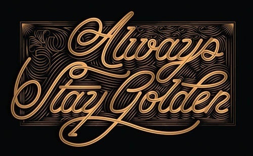 Always Stay Golden #script #gold