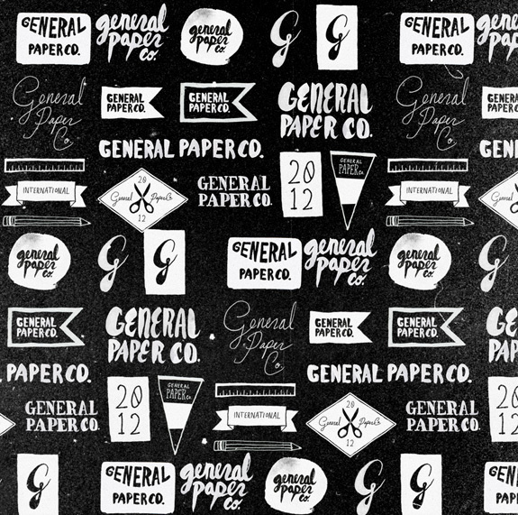 General Paper Co #branding #hand #co #paper #drawn #logo #ballasiotes #general