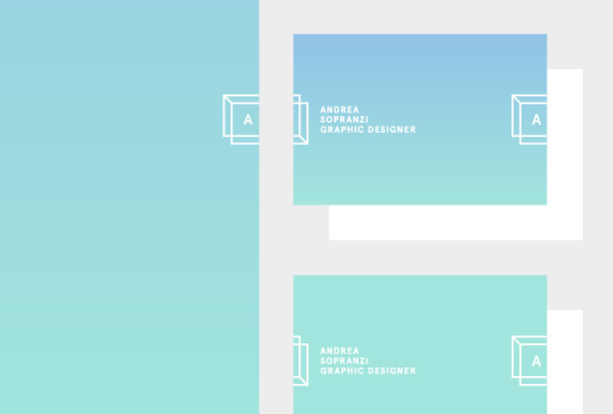 Andrea Sopranzi by Andrea Sopranzi #graphic design #stationary #print #gradient
