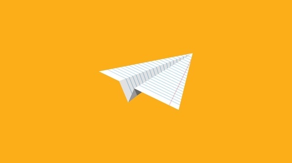 43,000 Feet Logo #airplane #copywriting #orange #logo #paper