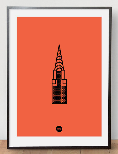 Image of Chrysler Riso Print Orange #riso #print #chrysler #poster