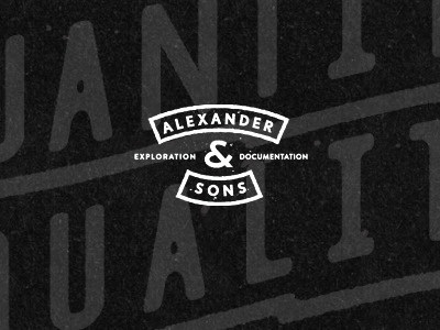 Dribbble - Alex & Sons by Matthew Genitempo #logo #overprint #typography