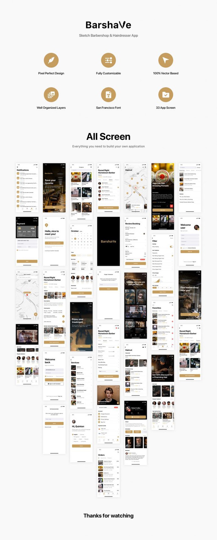 Barshave – Sketch Barbershop & Hairdresser App
