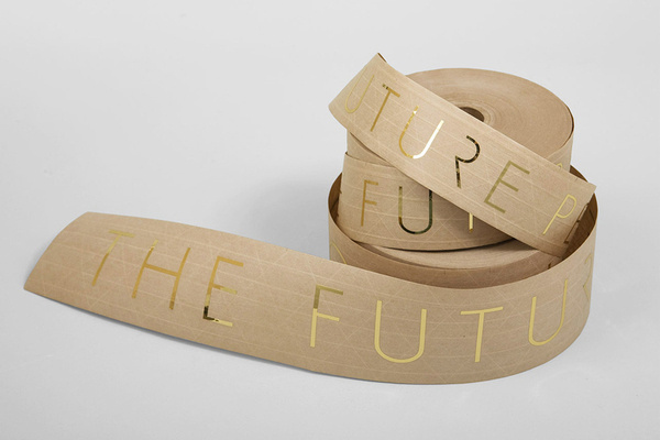 Collate #tape #packaging #gold #foil #typography