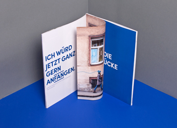 #graz #theatre #blue #underline #typography #editorial