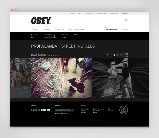 Obey Clothing - Work - Instrument #obey #clothing #web