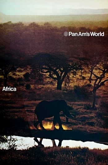 Pan Am Posters from 1971 | ONEEIGHTNINE #poster #africa #design #1970s