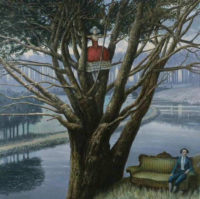 Enigmatic And Dreamlike Oil Paintings by Mike Worrall