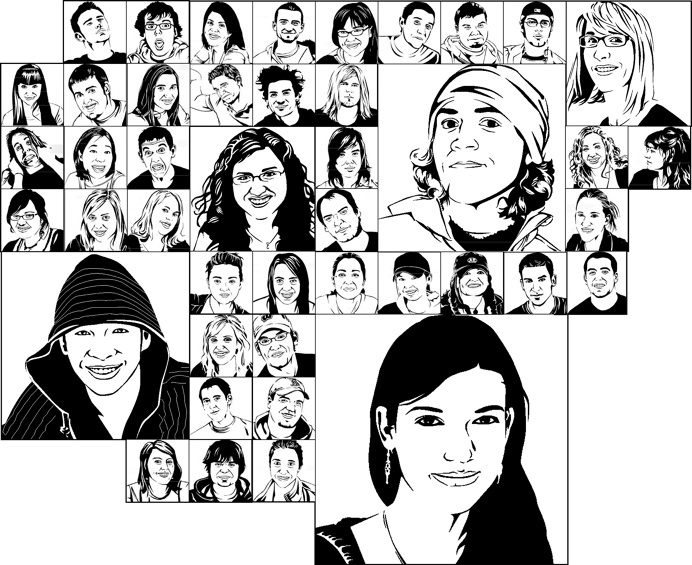 Vector Portraits by Zach Johnson