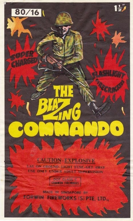 THE BLAZING COMMANDO #packaging #fireworks #blazing #commando