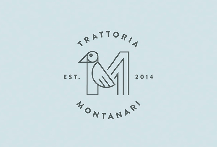 Trattoria Montanari by Twenty-Five Art House #logo #mark #logotype