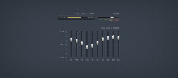 Equalizer psd Free Psd. See more inspiration related to Psd, Audio, Equalizer, Player and Horizontal on Freepik.
