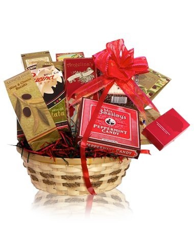 Send Deluxe Snack Gift Basket for Christmas to CANADA