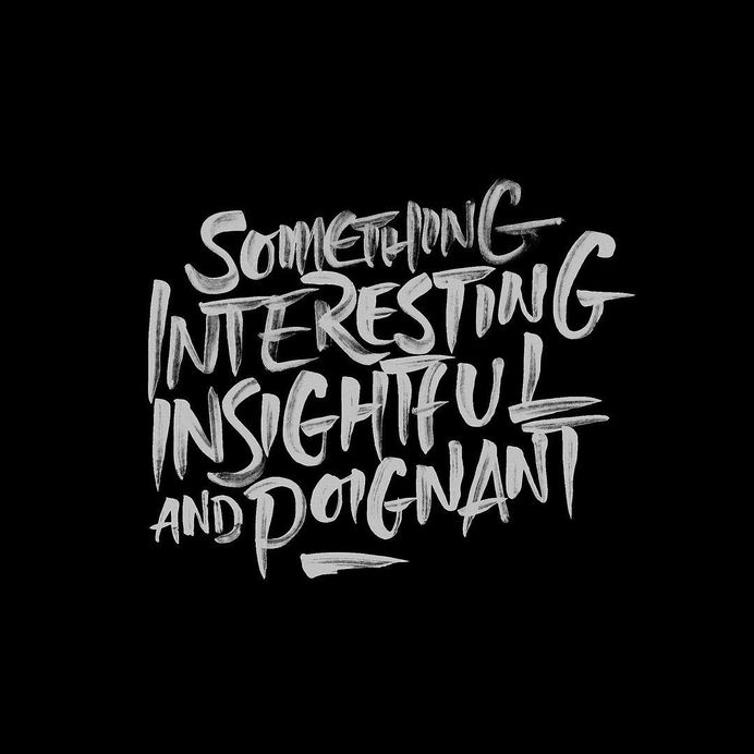 Pentel Water Brush Lettering by Lachlan Philp