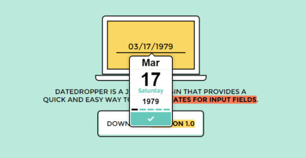 Datedropper jQuery Plugin