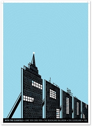 FFFFOUND! | Mikey Burton / Graphic Design, Illustration and Letterpress #spoon #gig #building #poster