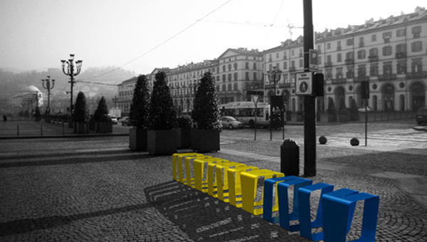 multi functional furniture piece 2 #seat #strip #metall #street