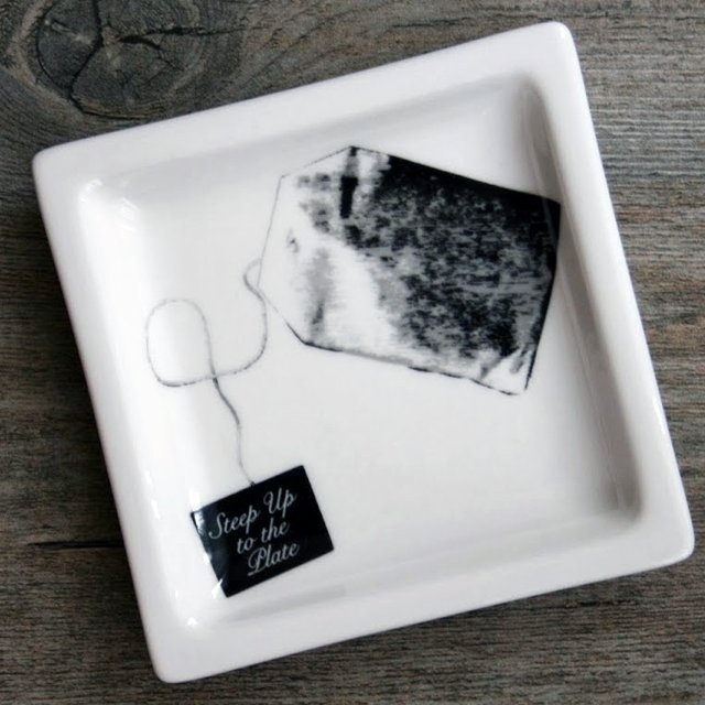 Steep Up to the Plate Teabag Rest #tech #flow #gadget #gift #ideas #cool