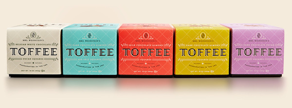 Mrs. Weinstein's Toffee #packaging #candy #design
