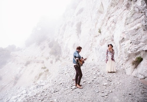 Likes | Tumblr #guitar #mountains #couple #singing