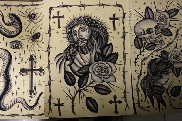 oliver macintosh | Tumblr #jesus #tattoo #flash #rose | Search by Muzli