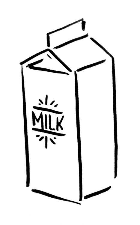 Michael T. Carey - Domestic doodle #milk #domestic #illustration #kitchen