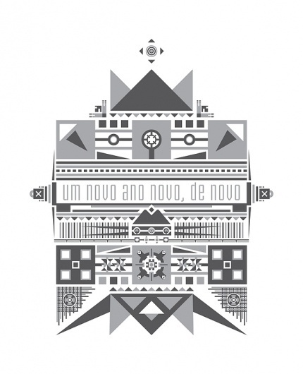 Vector Drawing III on the Behance Network #new #vector #year #gray