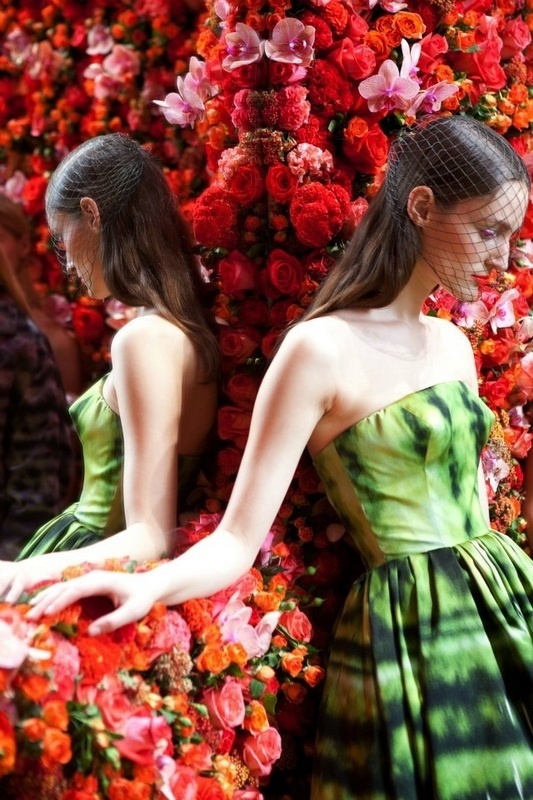 Color Art Show Fall-Winter 2012 for Christian Dior #flowers #s #art #show #fashion #raf #christian #dior