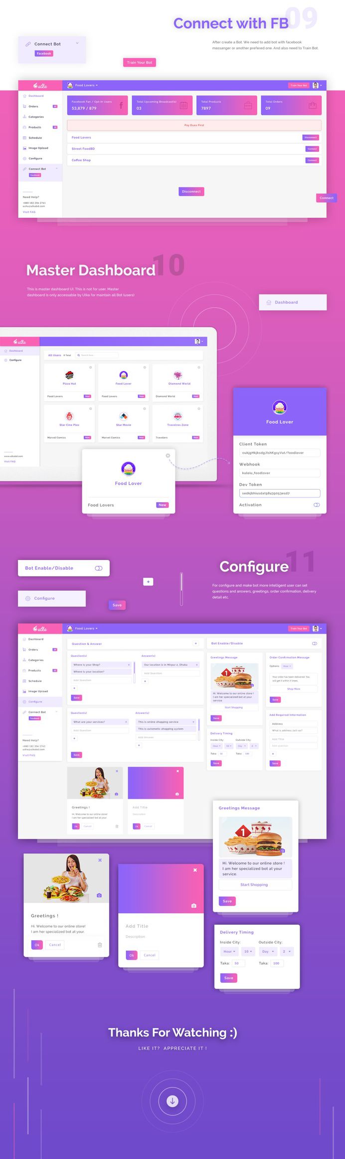 Free PSD Chatbot Dashboard Design