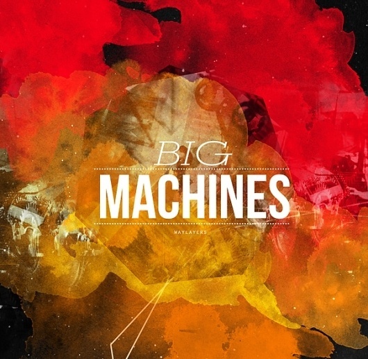 Waylayers // Big Machines on the Behance Network #album #artist #flevo #rosco #waylayers #rock #graphic #art #logo #layout #cd