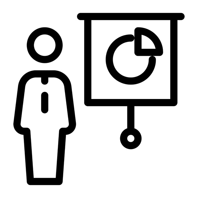 See more icon inspiration related to presentation, financial, graphic, chart, business, people, business and finance, seo and web, finances, humanpictos, statistics and bars on Flaticon.
