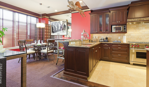 1304 by Carleton Varney #interior #dining #design #kitchen #bar #condo #room
