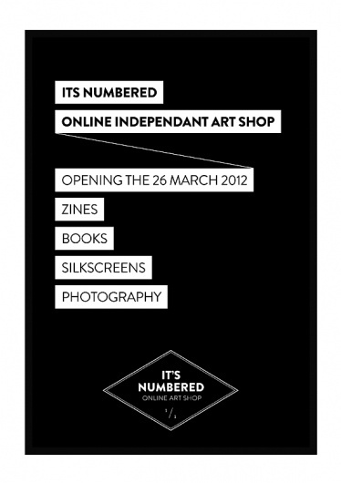 It's Numbered - Le journal #shop #print #books #posters