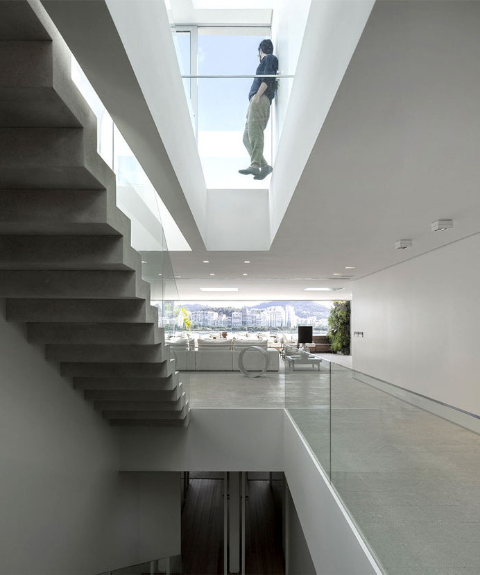 Ultra Luxury Penthouse in Rio de Janeiro three floor interior penthouse #stairs #architecture