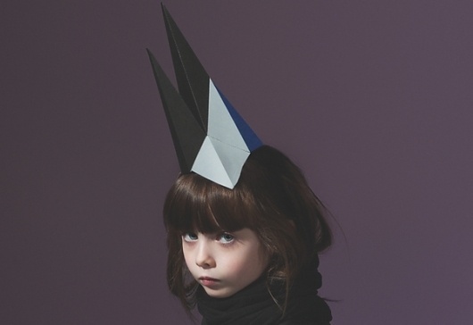 Accesories for Nick & Chloé Birds fashion shoot on the Behance Network #fashion #portrait #paper